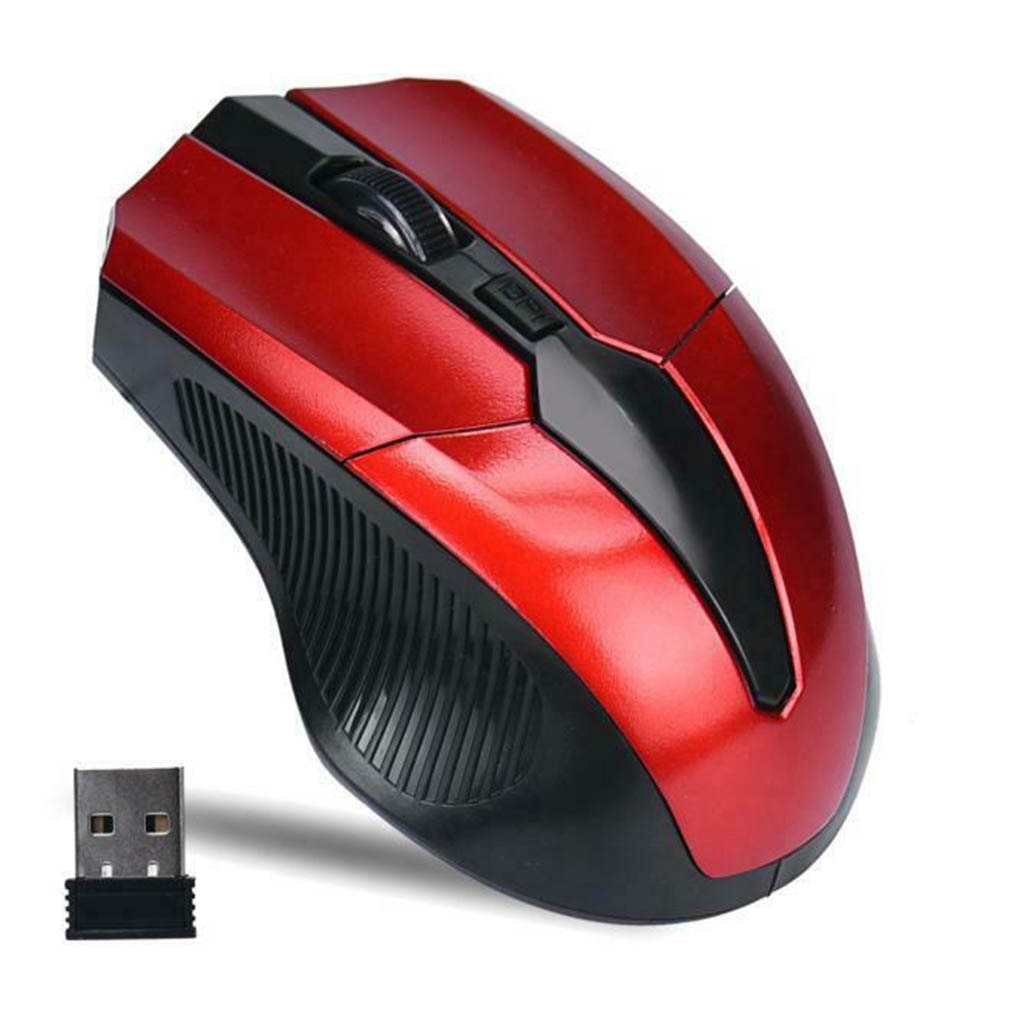 Portable Wireless Mouse With USB Receiver