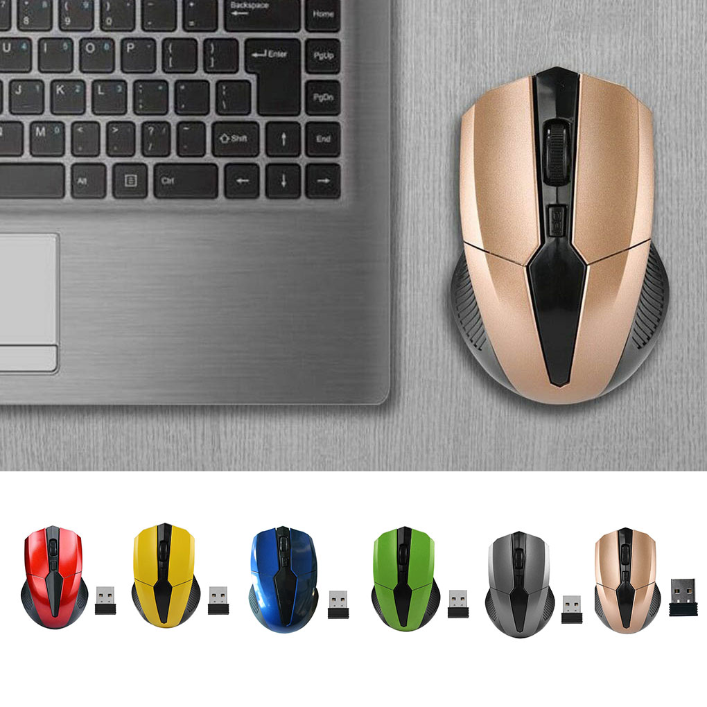 Portable Wireless Mouse With USB Receiver