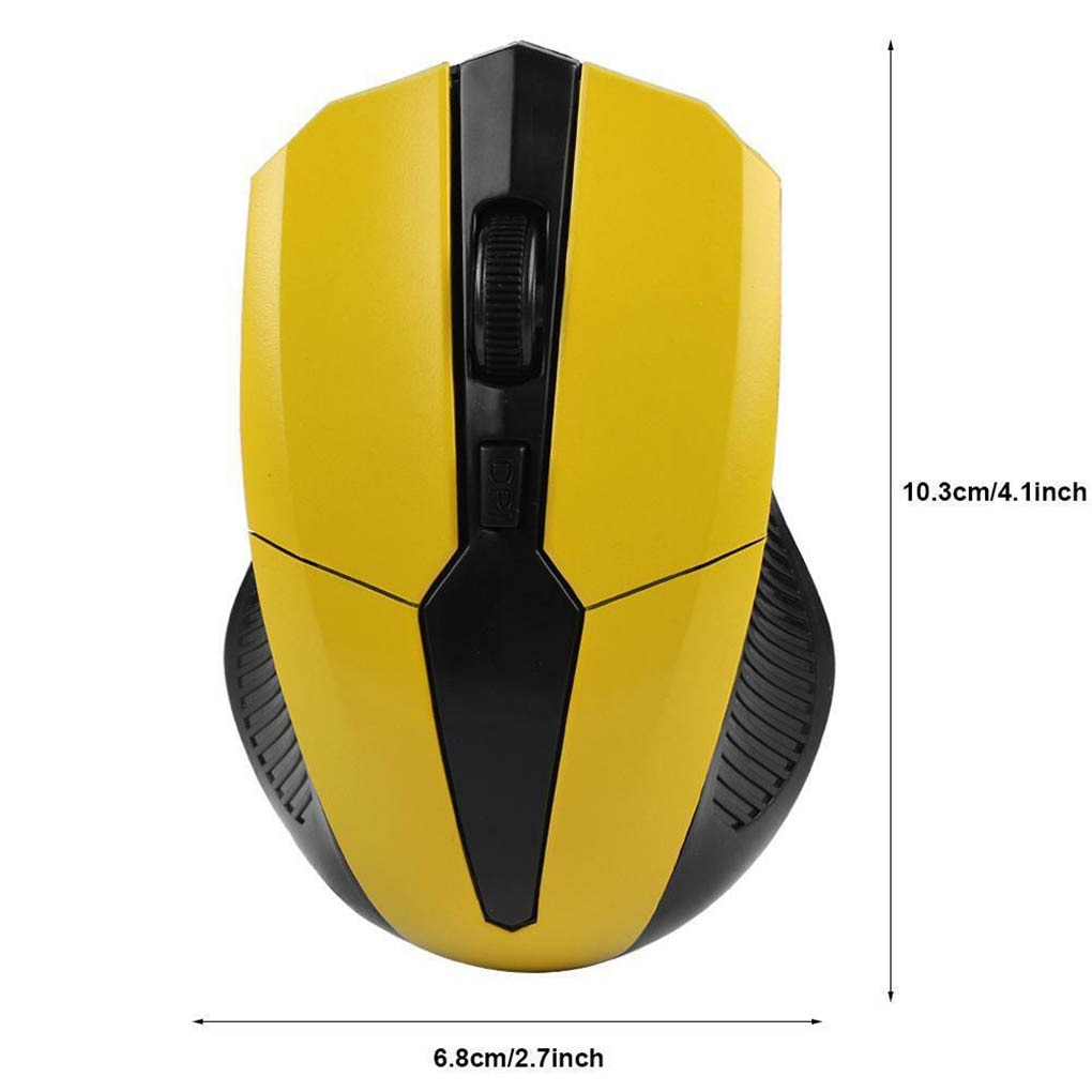 Portable Wireless Mouse With USB Receiver