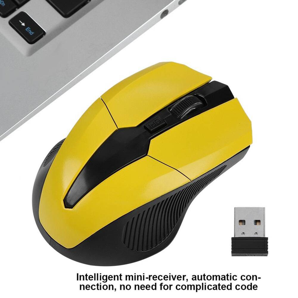 Portable Wireless Mouse With USB Receiver