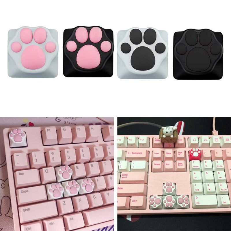 Cute Keyboard Cap Cat Paw Design