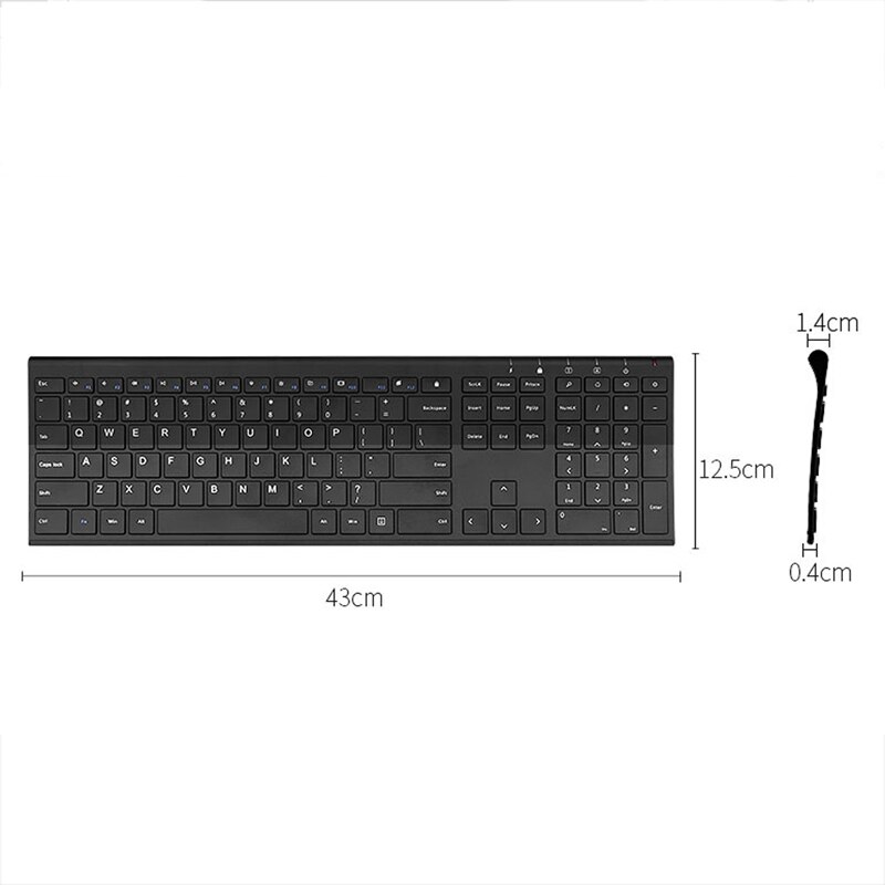 Rechargeable Slim Wireless Keyboard