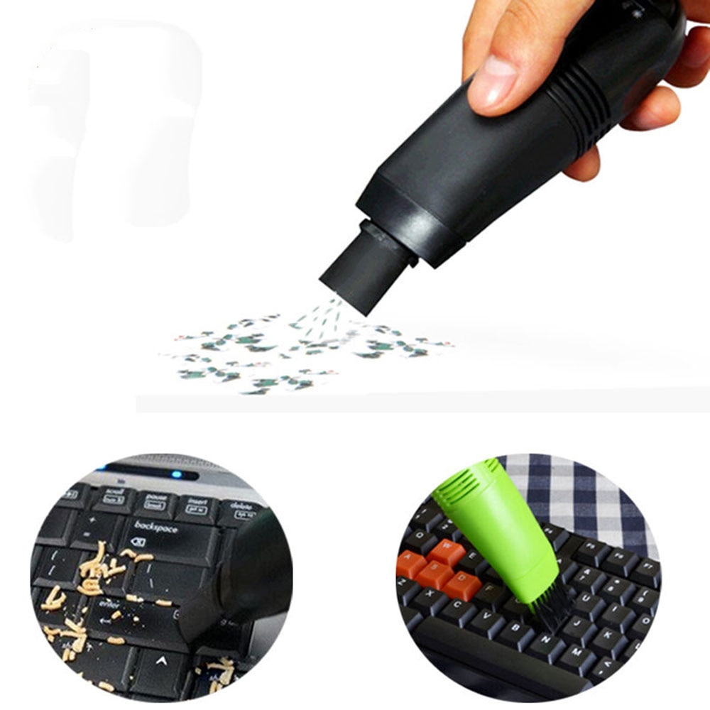 Mini USB Vacuum Cleaner with Brush Nozzle