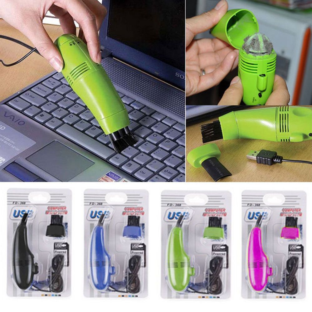 Mini USB Vacuum Cleaner with Brush Nozzle