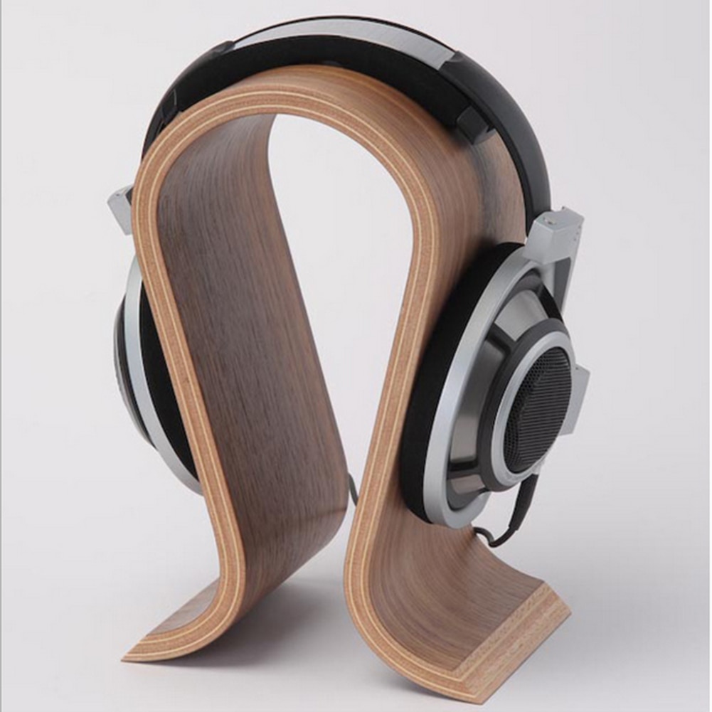 Wooden Headset Stand U Shape