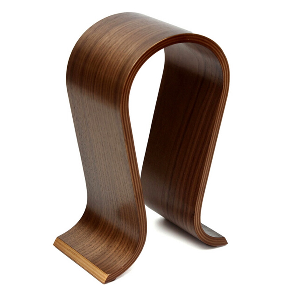 Wooden Headset Stand U Shape