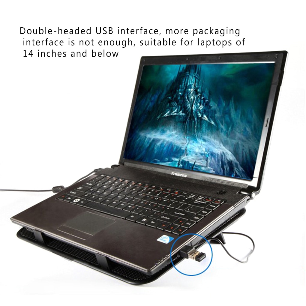 Notebook Cooling Pad with Dual Fan