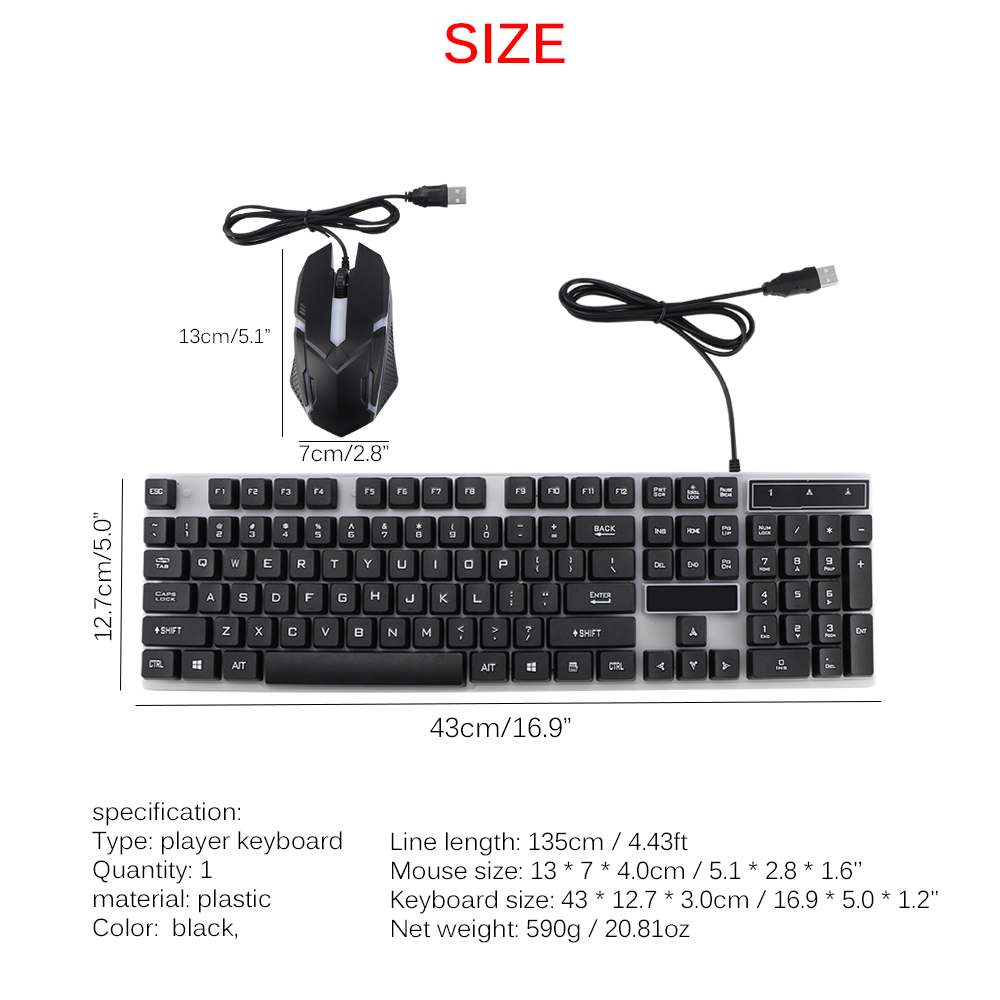 Gaming Keyboard and Mouse Combo