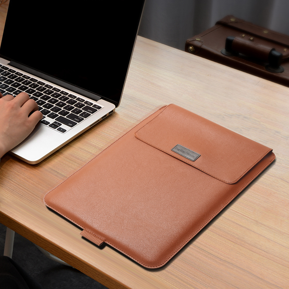 Leather Laptop Case with Stand