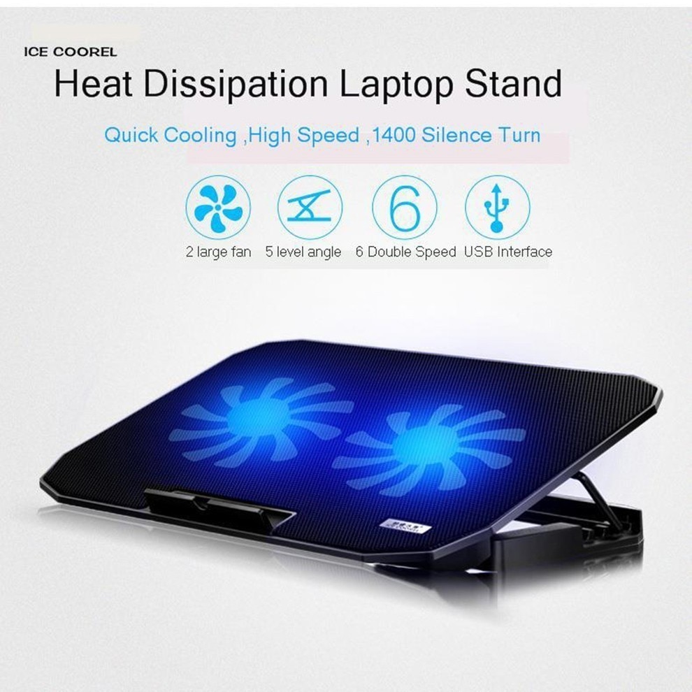 Notebook Cooler Adjustable Cooling Pad