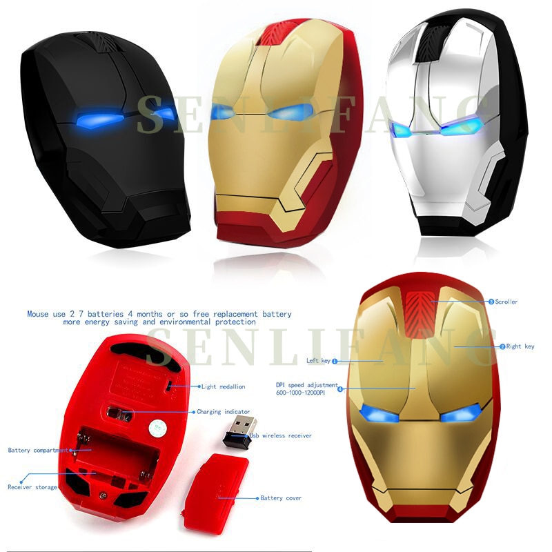 Iron Man Mouse Wireless Gaming Device