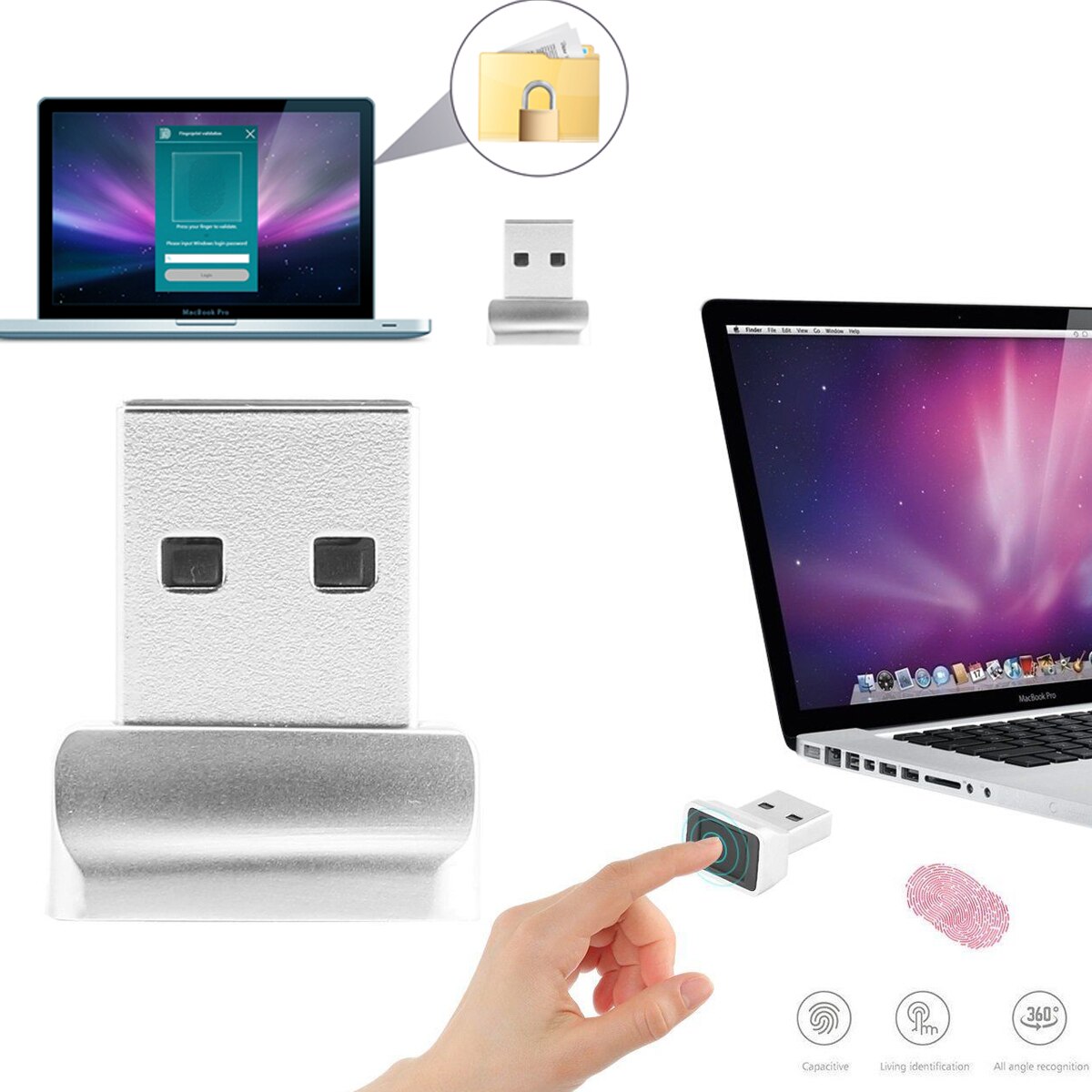 USB Fingerprint Reader Easy Log-in