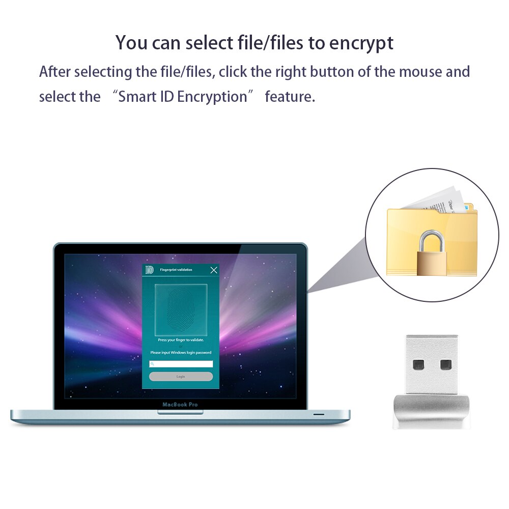 USB Fingerprint Reader Easy Log-in