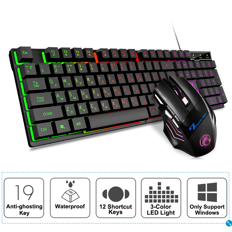 Gaming Keyboard And Mouse Wired Device