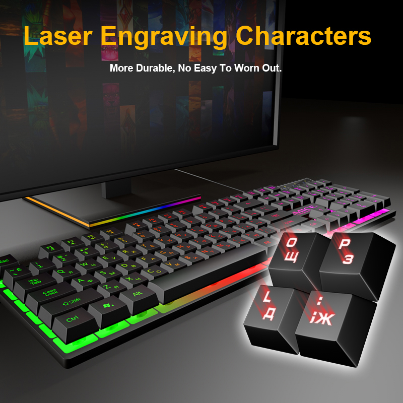 Gaming Keyboard And Mouse Wired Device