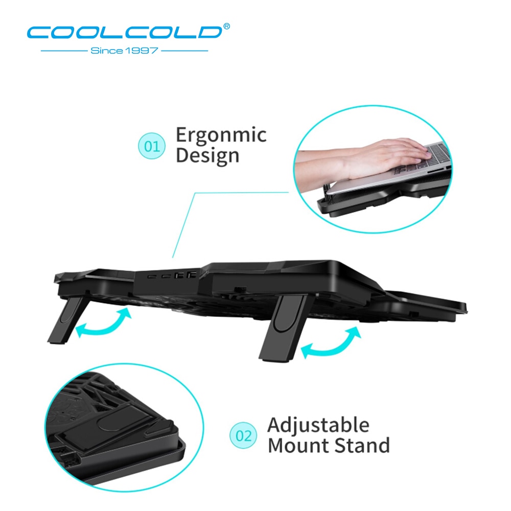 Laptop Fan Stand Gaming Cooler Pad