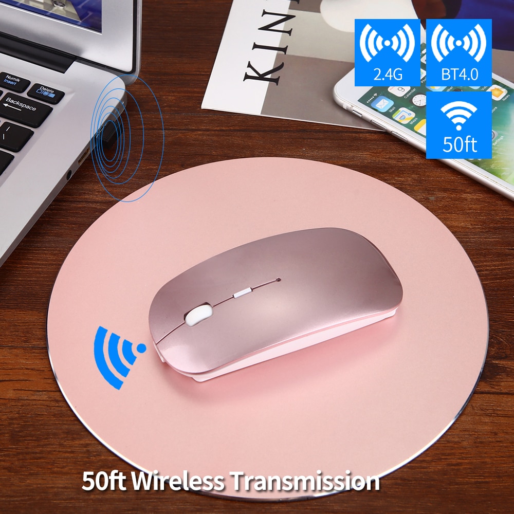 Rechargeable Wireless Mouse Bluetooth Device