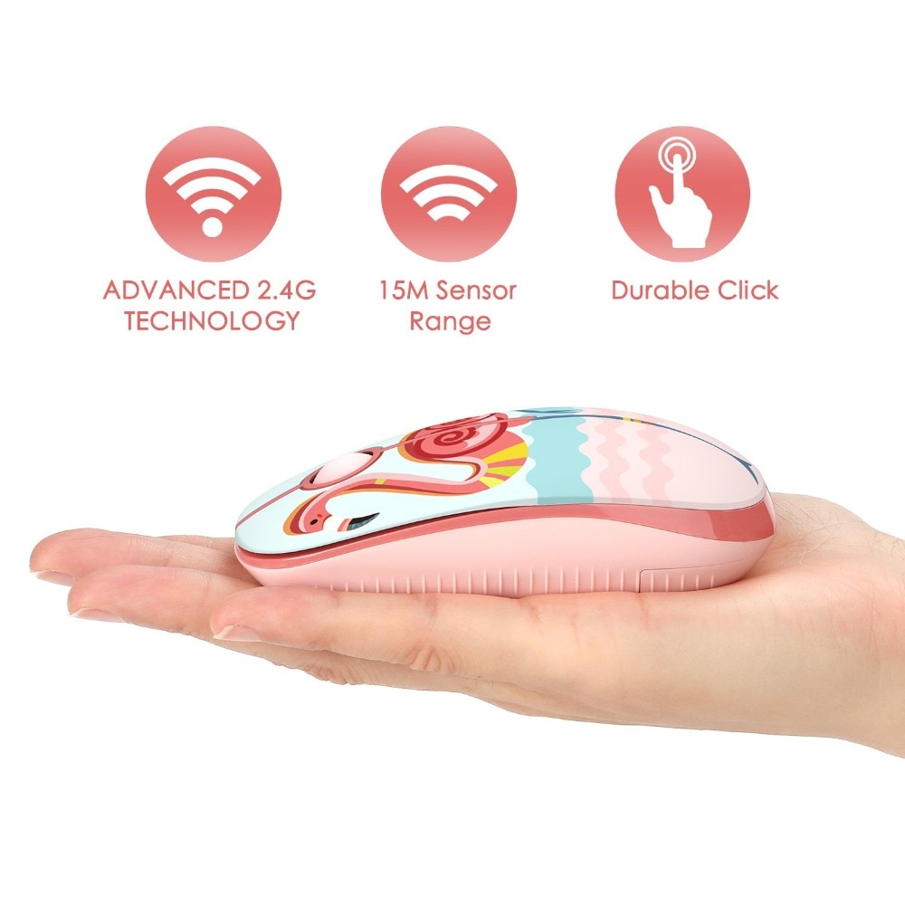 Wireless Computer Mouse Noiseless Button