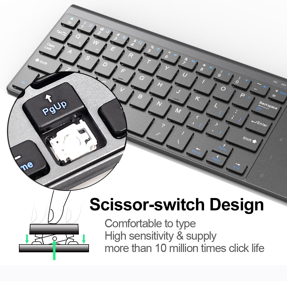 Small Wireless Keyboard Numeric Touchpad