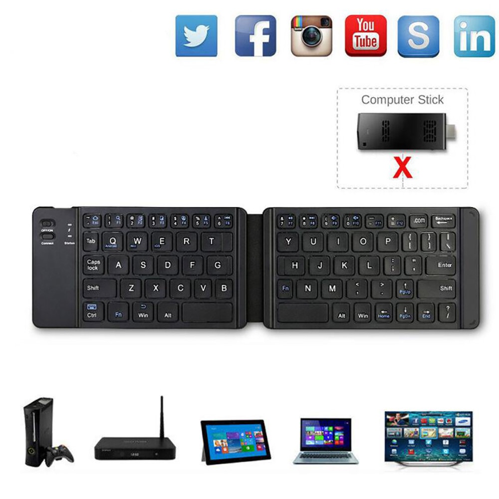 Foldable Keyboard Wireless Device