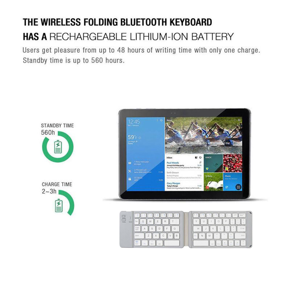 Foldable Keyboard Wireless Device