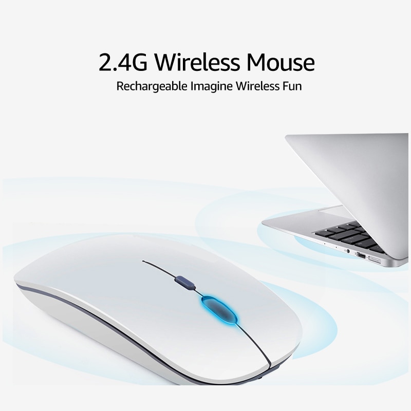 Silent Mouse Bluetooth 2.4Ghz Mouse