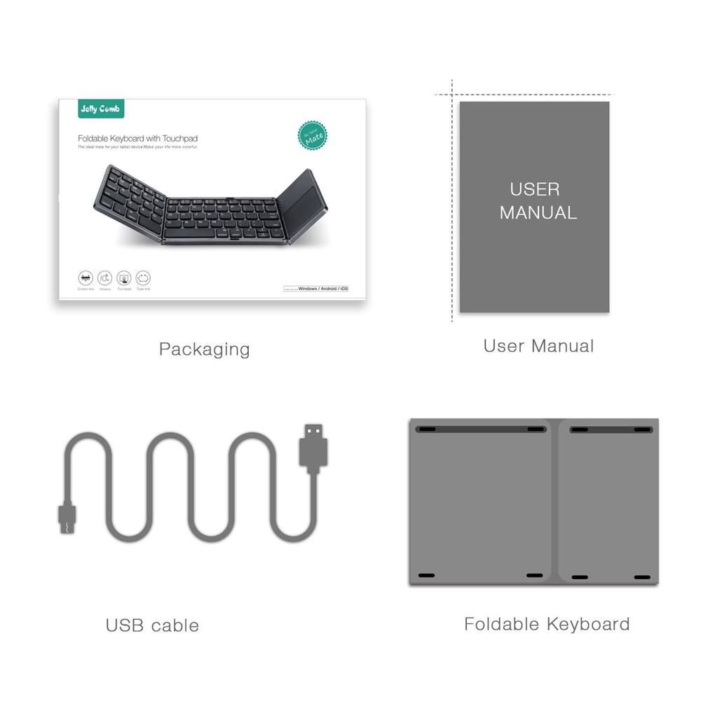 Folding Keyboard for Android Devices