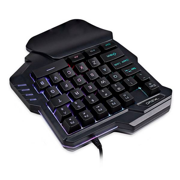 One Handed Gaming Keyboard with LED Light