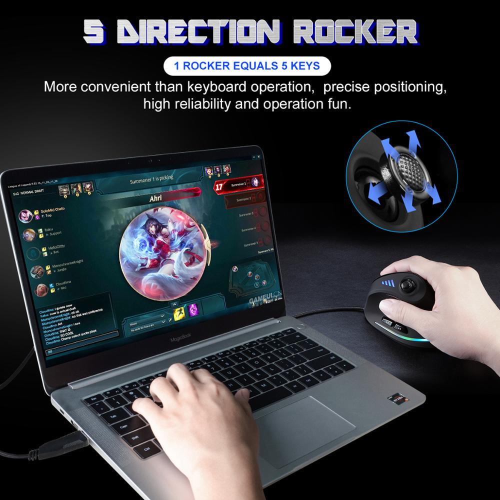 Vertical Gaming Mouse Computer Accessory